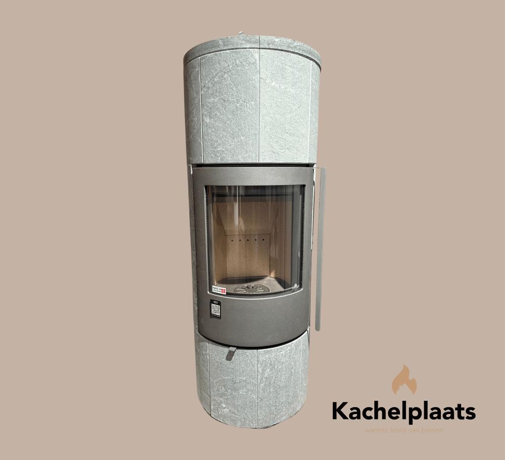 Jydepejsen Troja 44 speksteen - Showroommodel, Ophalen of Verzenden, Nieuw, Vrijstaande haard, Houthaard