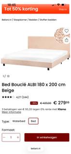 Beliani bed frame 180x200 cm, Ophalen, Tweepersoons, Zo goed als nieuw, 180 cm