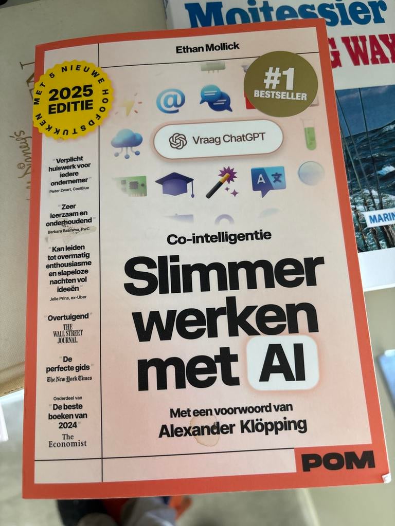Slimmer werken met AI - Ethan Mollick (2025 editie), Boeken, Informatica en Computer, Ophalen of Verzenden, Zo goed als nieuw