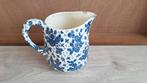 Societé Ceramique Maestricht Melkkan blauw wit bloemmotief, Ophalen of Verzenden