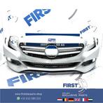 W205 VOORBUMPER + GRIL Mercedes C Klasse 2014-2018 ZWART WIT, Auto-onderdelen, Carrosserie en Plaatwerk, Gebruikt, -, Voor, Ophalen of Verzenden