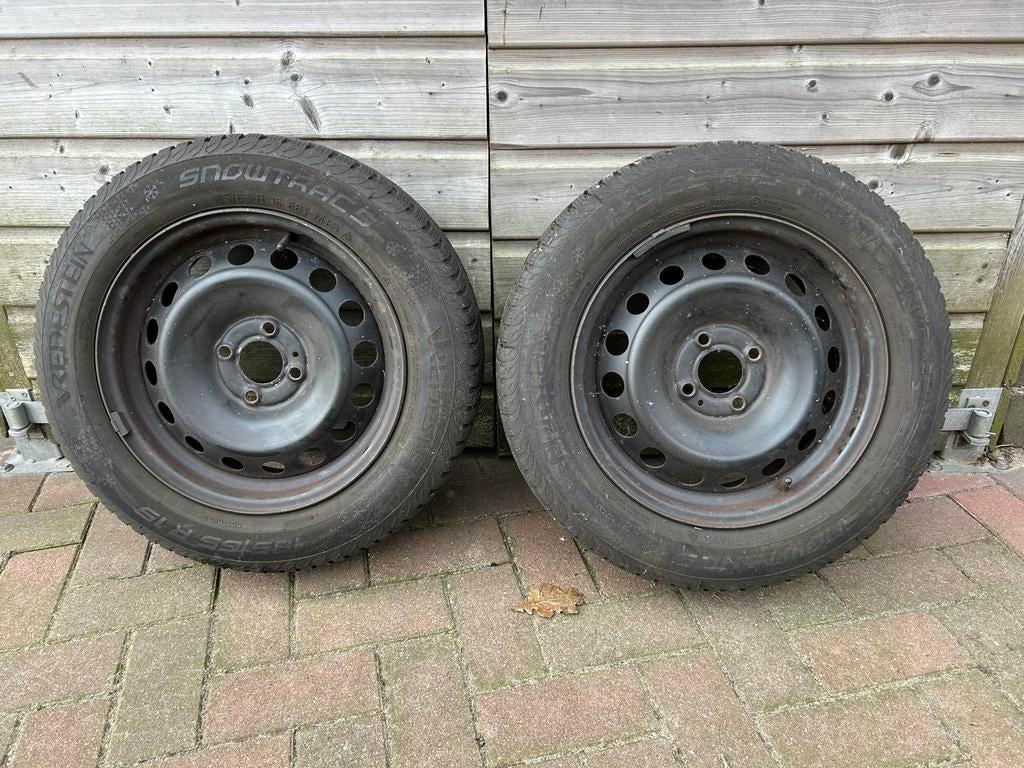 Aanhanger velgen met banden 185/65 R15, Auto diversen, Aanhangwagen-onderdelen, Ophalen of Verzenden, Gebruikt