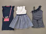3 leuke zomerjurken - maat 134/140 - blauw/wit, Ophalen of Verzenden, Gebruikt, Maat 134