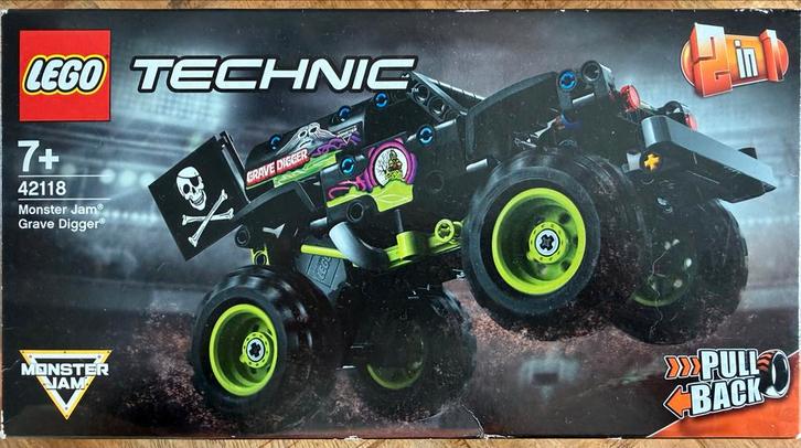 LEGO Technic Monster Jam Grave Digger 42118 2-in-1, Kinderen en Baby's, Speelgoed | Duplo en Lego, Zo goed als nieuw, Lego, Complete set