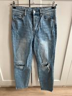 Spijkerbroek met gaten - Mom jeans / Blauw - h&m - 38, Kleding | Dames, Spijkerbroeken en Jeans, Ophalen of Verzenden, Zo goed als nieuw