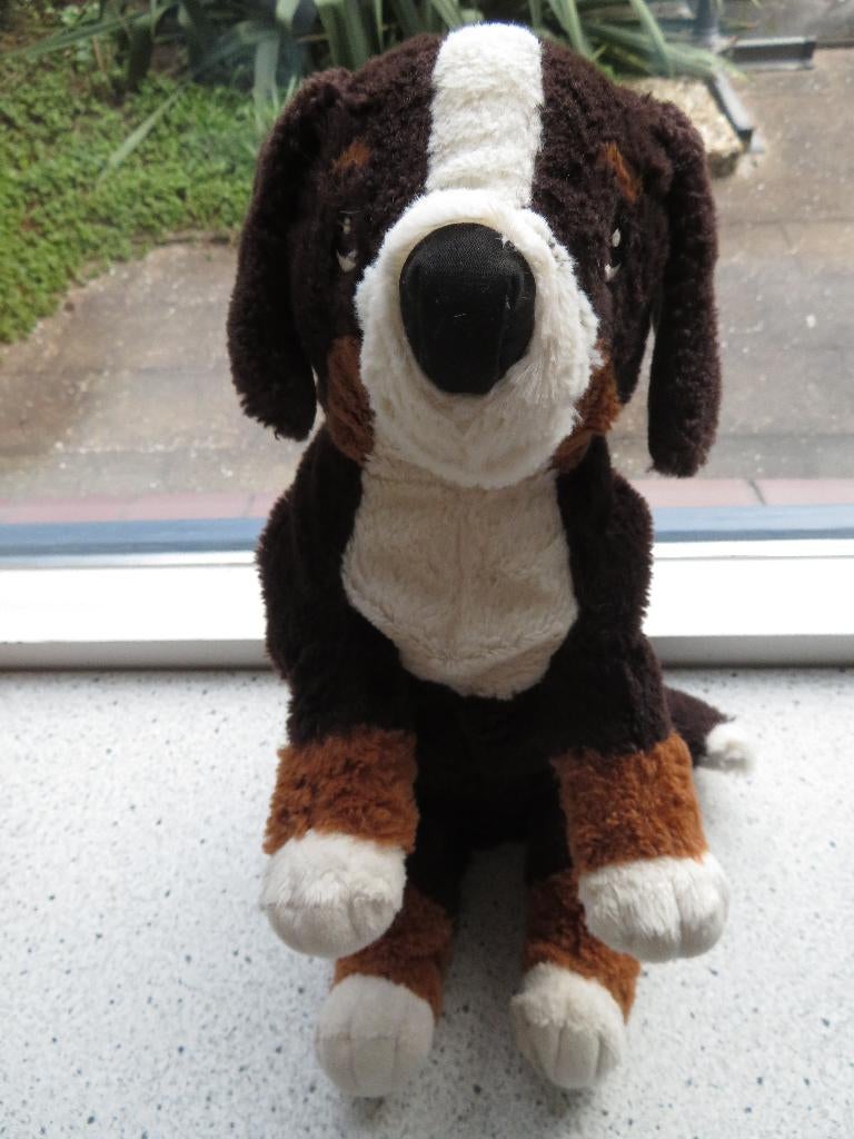Hond Berner Sennen van IKEA zacht velours ca 40 cm breed, Kinderen en Baby's, IKEA, Zo goed als nieuw, Middelgroot (20 tot 80 cm)