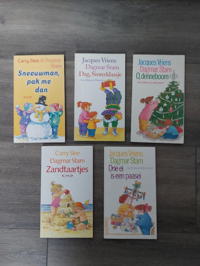 5 voorleesboeken seizoenen/feesten, kleuterschool, vintage, Ophalen of Verzenden, Zo goed als nieuw, Fictie algemeen