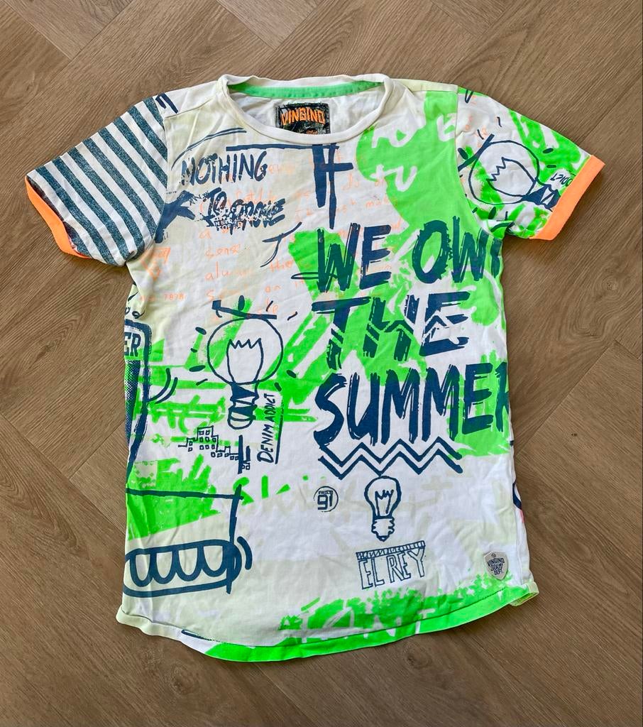 Vingino leuk T-shirt maat 140, Verzenden, Zo goed als nieuw, Jongen, Shirt of Longsleeve