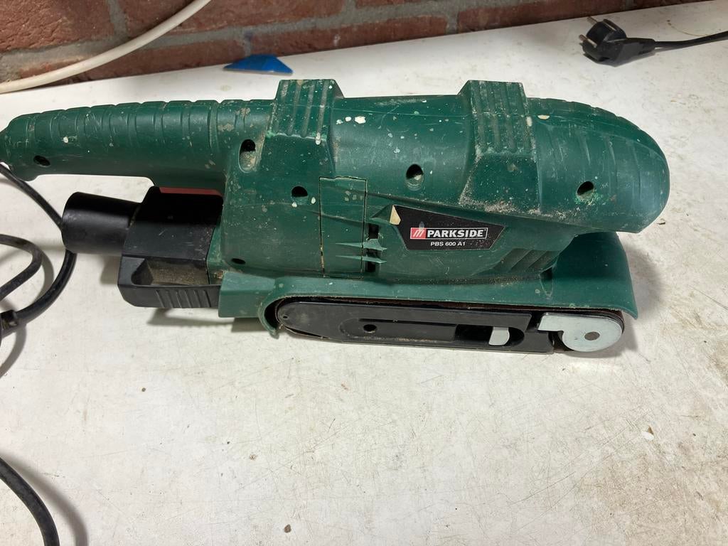 Gratis parkside bandschuurmachine voor onderdelen, Ophalen, Gebruikt, 600 tot 1200 watt, Bandschuurmachine