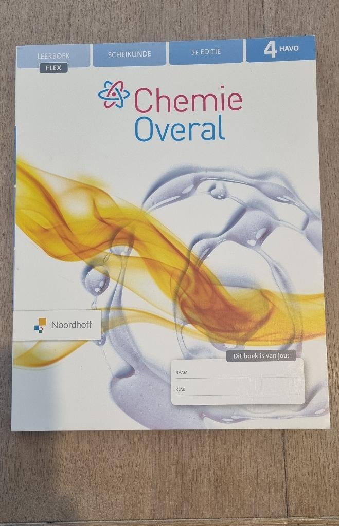 Chemie overal, Leerboek flex, 4 havo, Boeken, Schoolboeken, Ophalen of Verzenden, Nieuw, HAVO, Scheikunde
