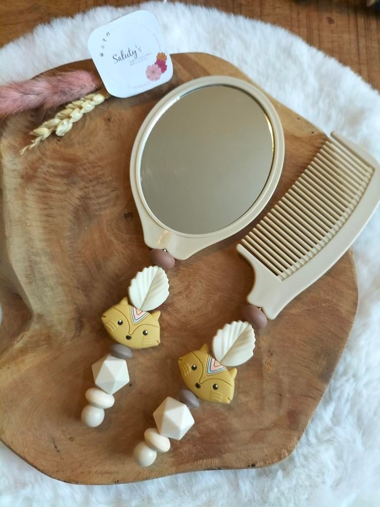 Nieuw, Cadeausetje • Kinderkam & spiegeltje, Kinderen en Baby's, Babymode-accessoires, Nieuw, Ophalen of Verzenden