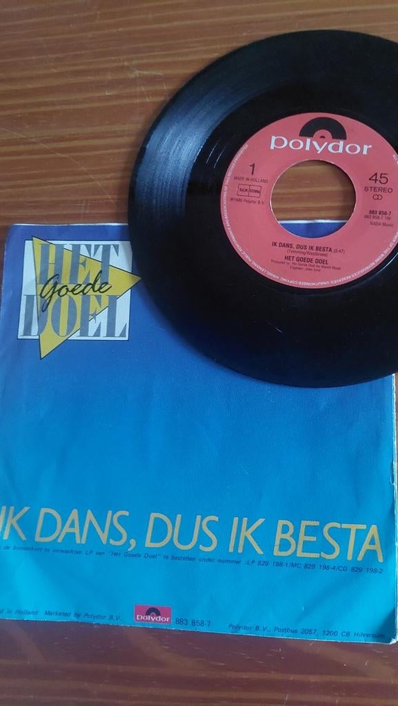 Het Goede Doel - Ik Dans Dus Ik Besta Vinyl Single, Cd's en Dvd's, Vinyl Singles, Gebruikt, Fotohoes, Originele persing, Single
