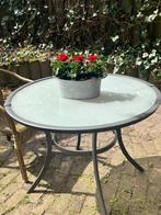 Elegante tuintafel, Ophalen, Zo goed als nieuw, Rond, Metaal