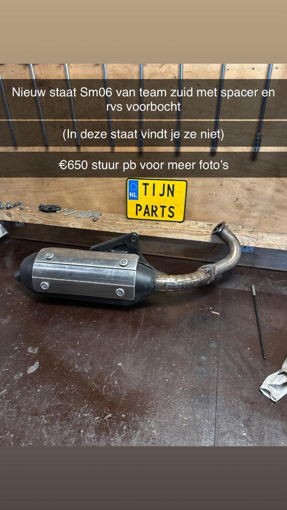 SM06 team zuid tuning ( nieuwstaat), Ophalen of Verzenden, Zo goed als nieuw, Uitlaat, Piaggio