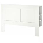 Ikea brimnes hoofdbord 160cm wit, Huis en Inrichting, Slaapkamer | Bedden, Ophalen, Wit, Tweepersoons, Zo goed als nieuw