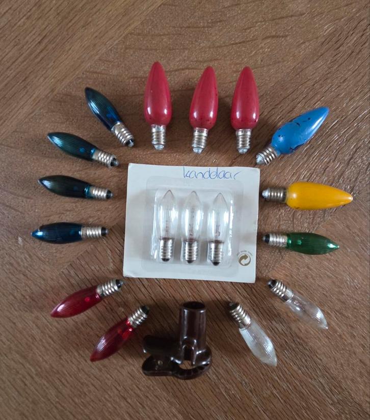 17 stuks vintage kerst lampjes 3W. 14V. E10, Diversen, Kerst, Nieuw, Ophalen of Verzenden