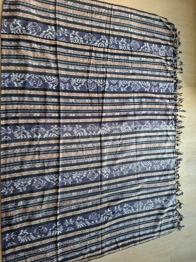 Grote handgemaakte ikat doek uit Indonesië 2.80 x 1.85, Antiek en Kunst, Antiek | Kleden en Textiel, Ophalen of Verzenden