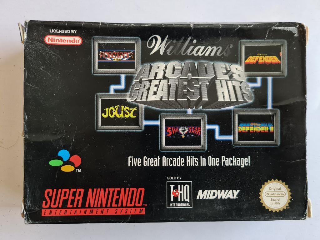 williams ARCADE'S GREATEST HITS, Gebruikt, 1 speler, Racen en Vliegen, Ophalen of Verzenden