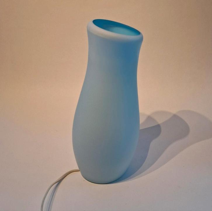 Vintage Ikea Mylonit Tafellamp, Huis en Inrichting, Lampen | Tafellampen, Minder dan 50 cm, Glas, Hout, Kunststof, Ophalen of Verzenden