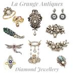 Unieke diamanten sieraden antiek vintage La Grange Antiques, Sieraden, Tassen en Uiterlijk, Antieke sieraden, Ophalen of Verzenden