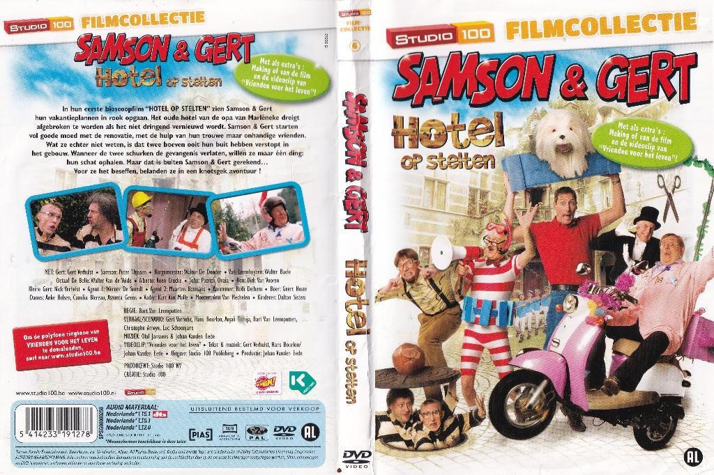 Samson en Gert - Hotel op stelten dvd, Gebruikt, Alle leeftijden, Ophalen of Verzenden, Komedie