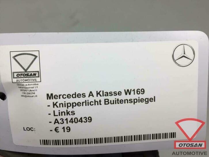mercedes a klasse w169 knipperlicht links a3140439, Gebruikt, Mercedes-Benz AG, Mercedes-Benz, Ophalen of Verzenden