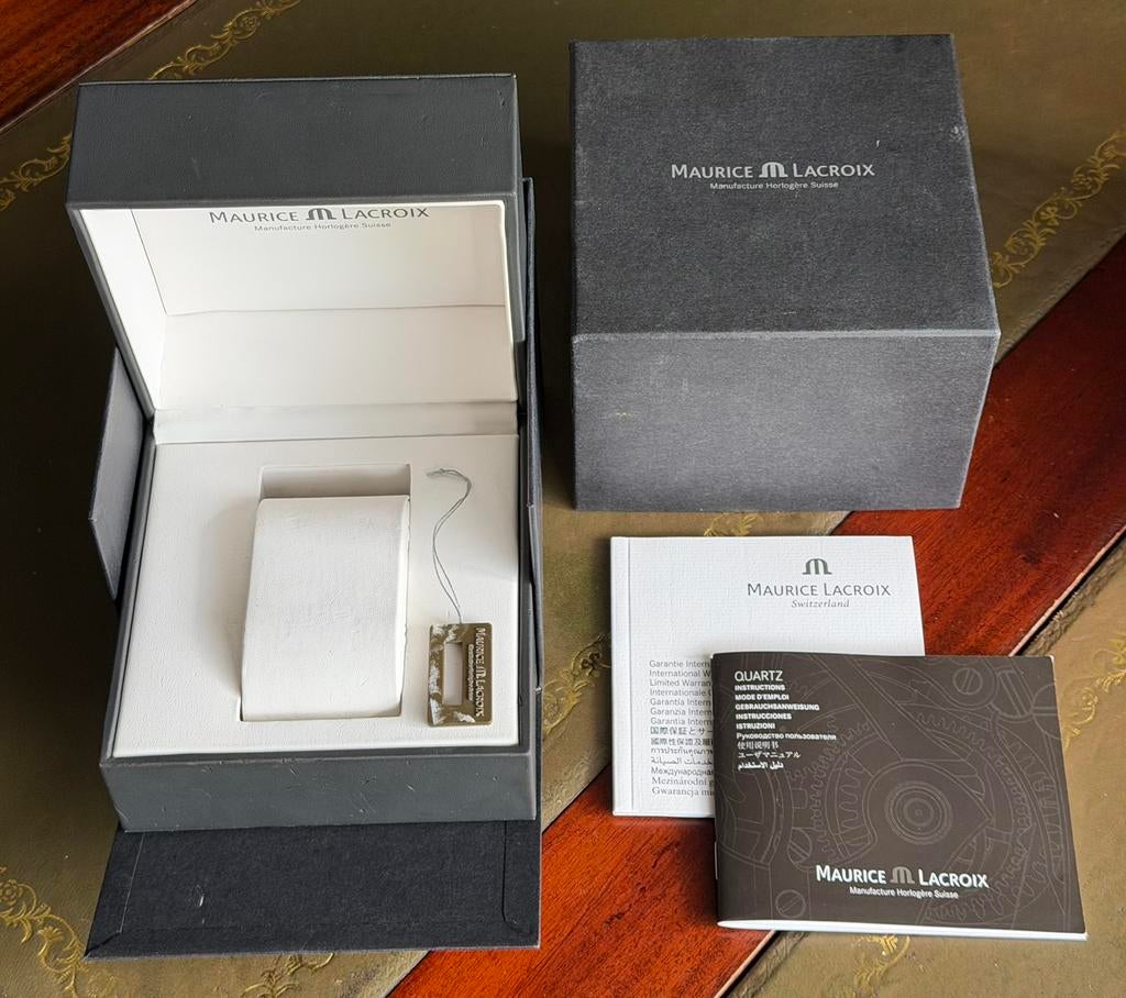 Maurice Lacroix LEGE horloge doos met accessoires, Verzenden, Zo goed als nieuw