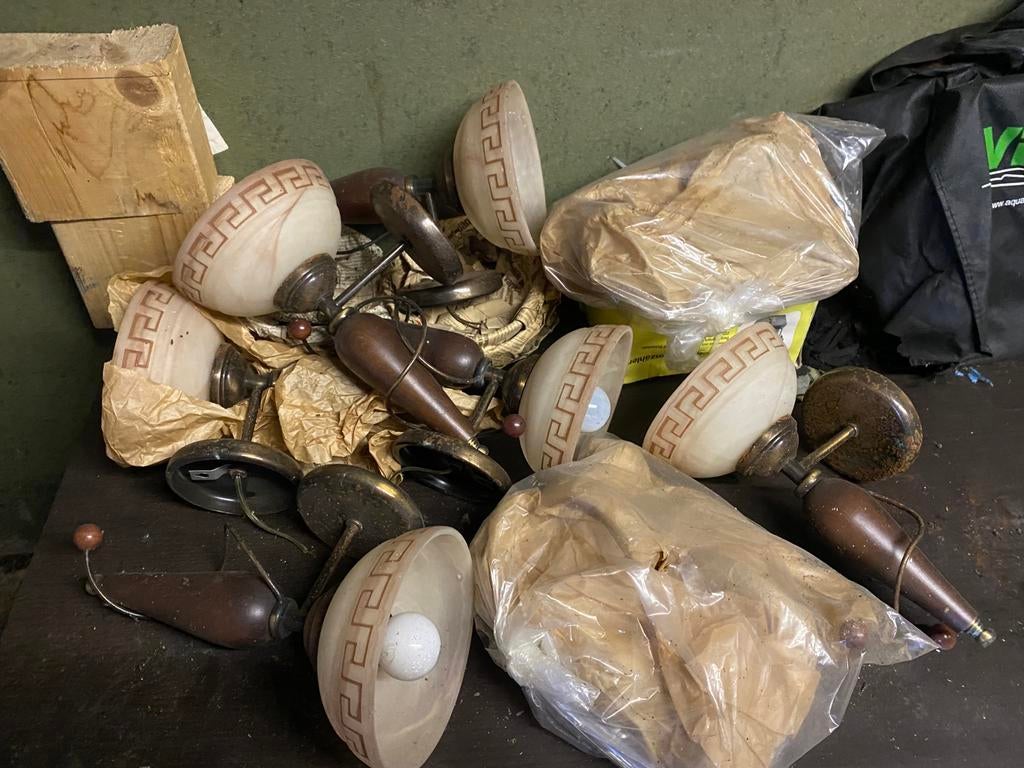 Griekse lampen, Ophalen, Nieuw, Glas