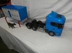 Bruder Blauwe Scania met vee afzetcontainer en koe, Ophalen, Zo goed als nieuw