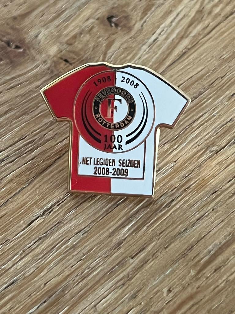 Feyenoord Pin - 100 Jaar Het Legioen Seizoen 2008-2009, Verzamelen, Ophalen of Verzenden, Zo goed als nieuw, Feyenoord, Overige typen