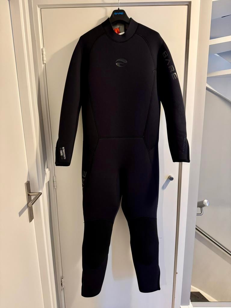 Bare duikpakset 7mm 2XL heren compleet + Mares vinnen, Watersport en Boten, Duiken, Zo goed als nieuw, Duikpak, Ophalen of Verzenden