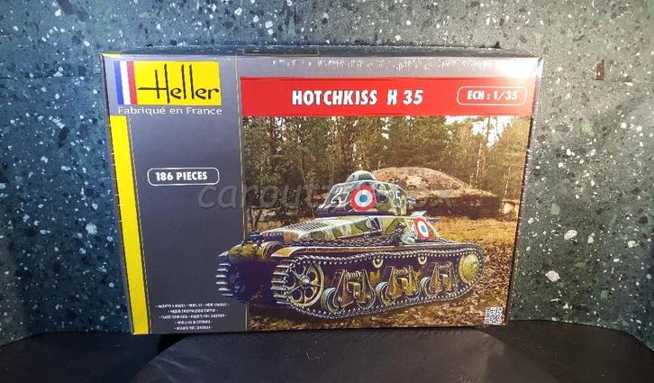 Hotchkiss H 35 tank 1:35 Heller, Hobby en Vrije tijd, Modelbouw | Auto's en Voertuigen, Nieuw, Tank, 1:32 tot 1:50, Overige merken