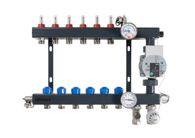Albrand vloerverwarming verdeler 9 groepen, Doe-het-zelf en Verbouw, Ophalen of Verzenden, Nieuw, Overige typen