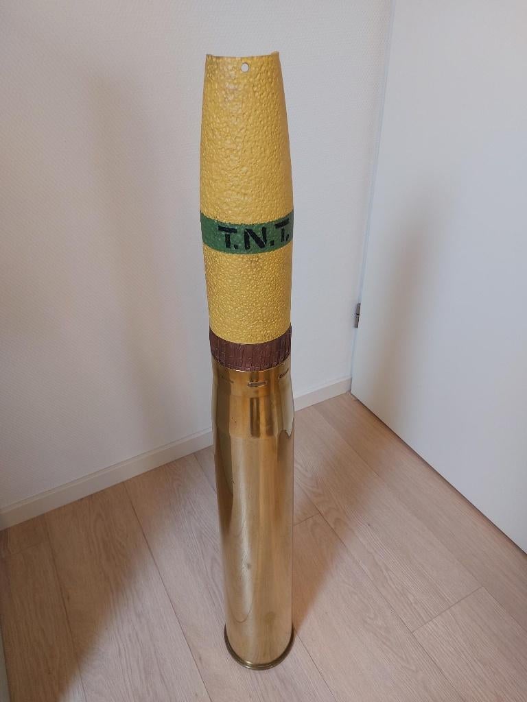 Doorsnede Britse 3,7 inch granaat WWII, Verzamelen, Militaria | Tweede Wereldoorlog, Ophalen of Verzenden, Landmacht, Engeland