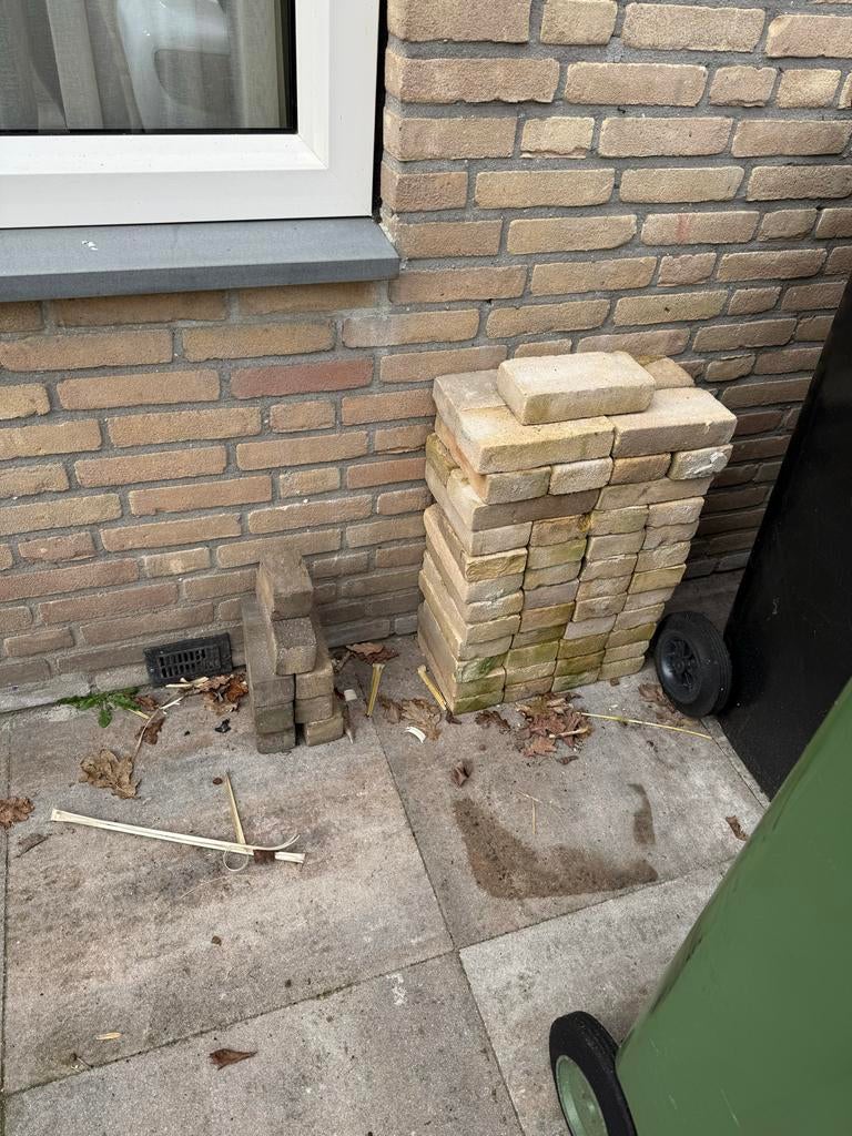 Bakstenen van bouw 1976, Doe-het-zelf en Verbouw, Metselstenen, Ophalen, Gebruikt, Bakstenen