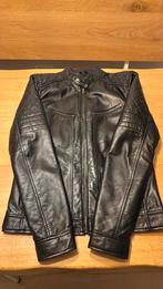 AIM leren biker jack, Ophalen of Verzenden, Zo goed als nieuw, Zwart