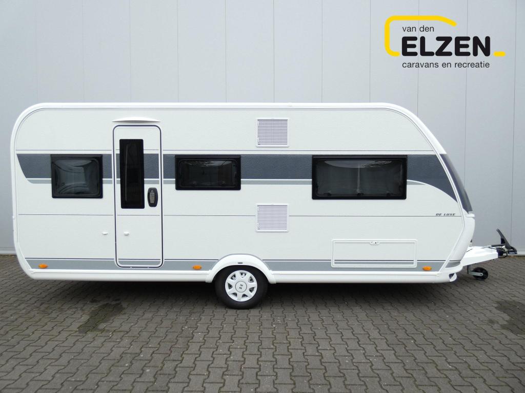 Hobby De Luxe 495 UL White Edition Actiepakket, Caravans en Kamperen, Rondzit, Hobby, Bedrijf, 5 tot 6 meter