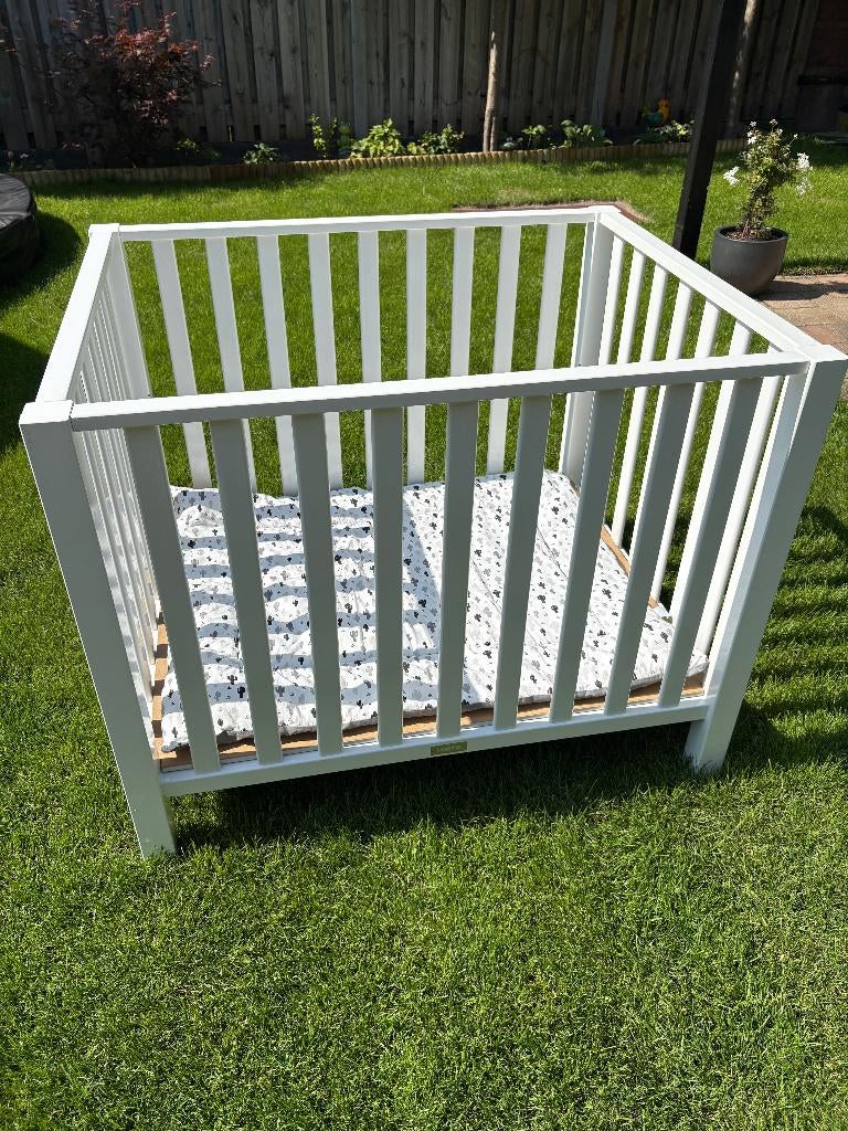 Bopita box Brent wit, Kinderen en Baby's, Boxen, Zo goed als nieuw, Rechthoekig, In hoogte verstelbaar, Boxkleed, Ophalen