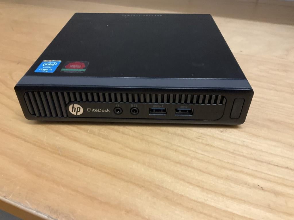 HP Elitedesk 800 G1 mini  Intel  i5-4e gen., Computers en Software, Desktop Pc's, Gebruikt, 2 tot 3 Ghz, SSD, 8 GB, Met videokaart