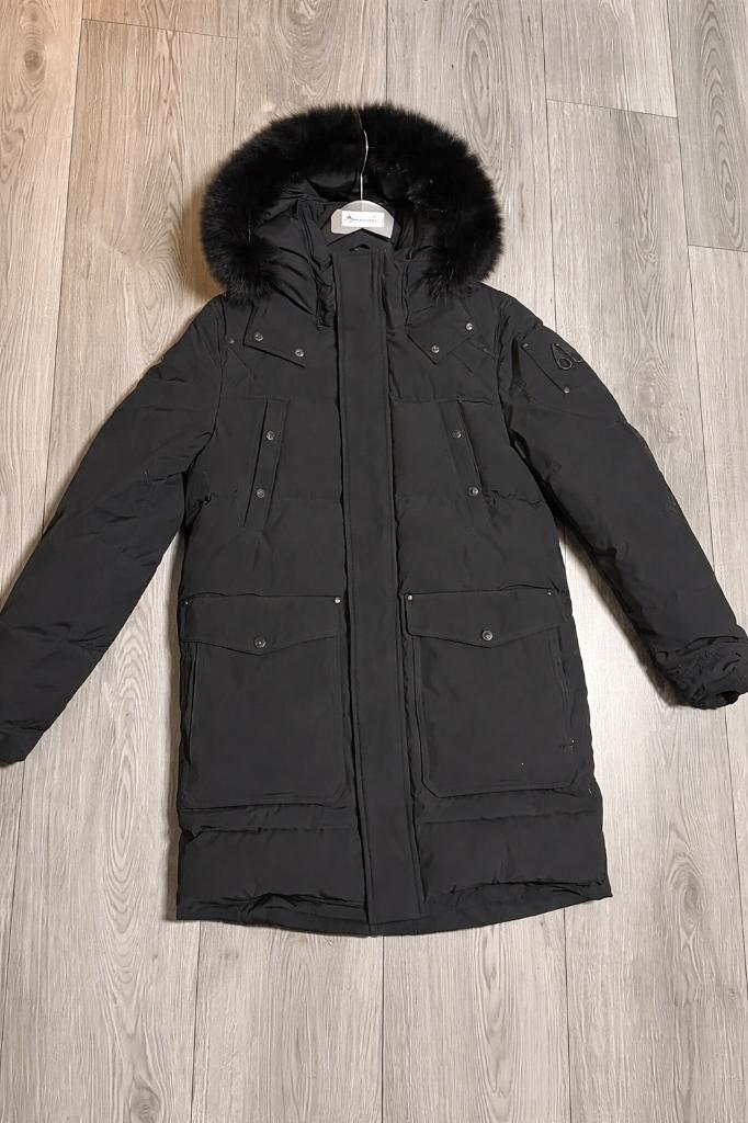 Moose Knuckles parka zwart bontkraag, Maat 48/50 (M), Moose knuckles, Nieuw, Ophalen of Verzenden