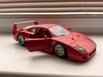 Bburago Ferrari F40 1987 Rood schaal 1:18, Ophalen, Zo goed als nieuw, Auto, Bburago