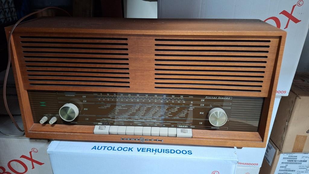 Vintage Loewe Opta radio uit de jaren '50/'60, Audio, Tv en Foto, Radio's, Ophalen of Verzenden, Gebruikt, Radio