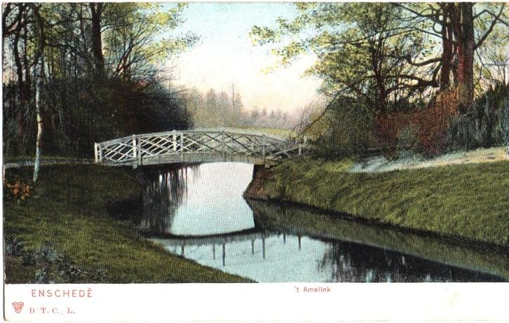 16 Enschede nr. 2 Het Amelink, Verzamelen, Ansichtkaarten | Nederland, Gelopen, Overijssel, Voor 1920, Ophalen of Verzenden