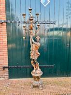 Exclusieve antieke zeer grote (230cm) Black Moor kandelaar!, Ophalen