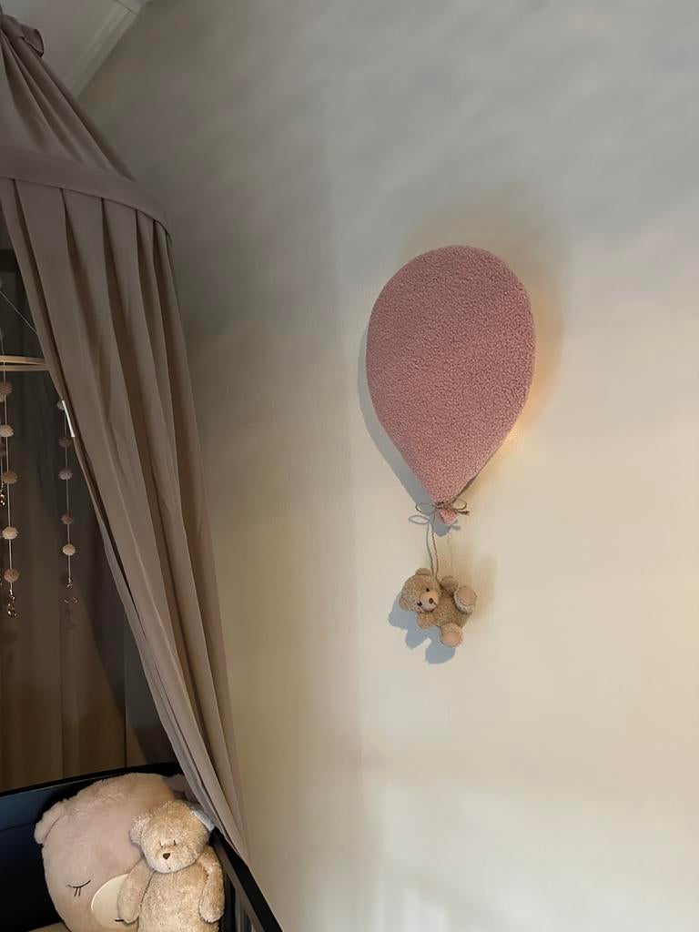 Ballon met beertje wandlamp dreamlight roze, Ophalen of Verzenden, Nieuw, Lamp