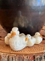 Goebel moedereend met 3 eendjes, porselein, vintage, Ophalen of Verzenden