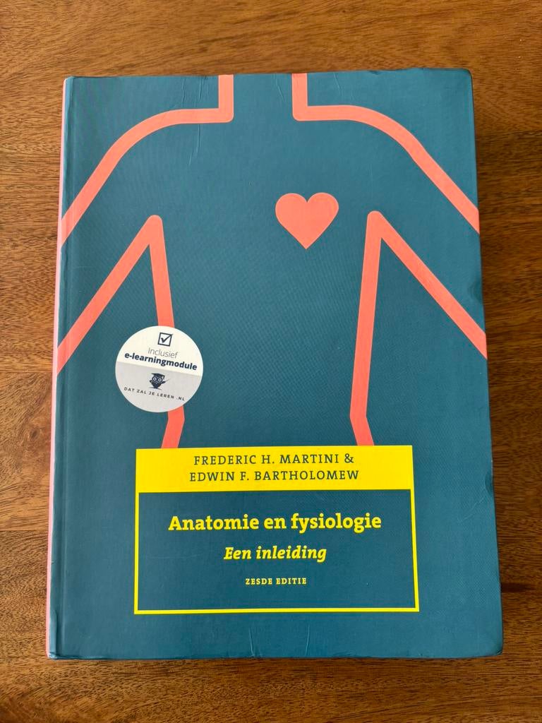 Anatomie en fysiologie, zesde editie, Ophalen of Verzenden, Zo goed als nieuw, Frederic H. Martini; Edwin F. Bartholomew, Nederlands