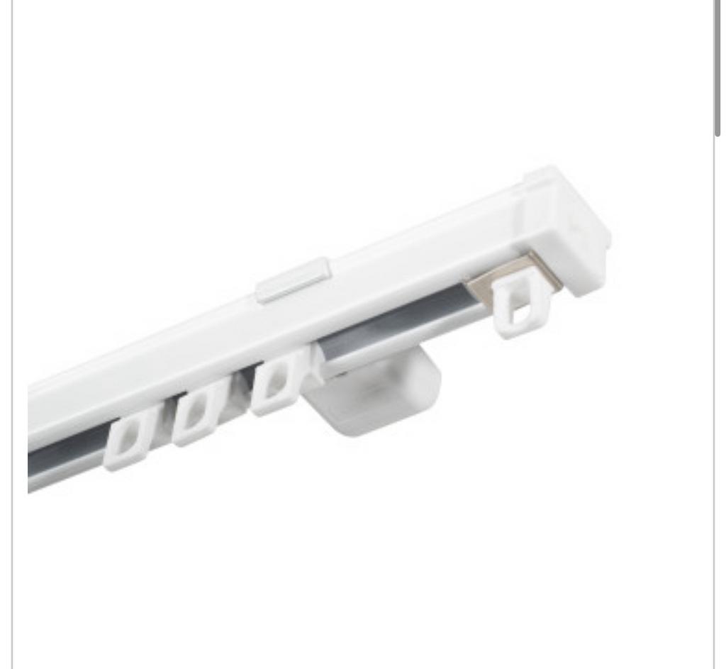 Nieuwe Professionele Gordijnrails 400cm  (wit), Ophalen, Nieuw