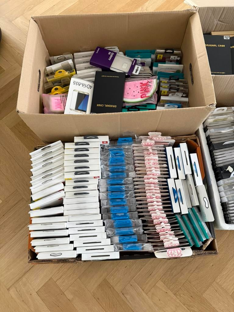 Grote partij telefoonhoesjes en screen protectors, Ophalen, Nieuw