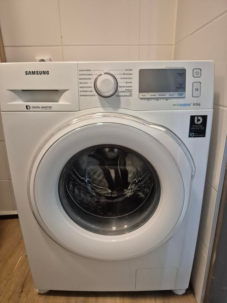 Samsung eco bubble, Ophalen, Gebruikt, Handwasprogramma, Voorlader